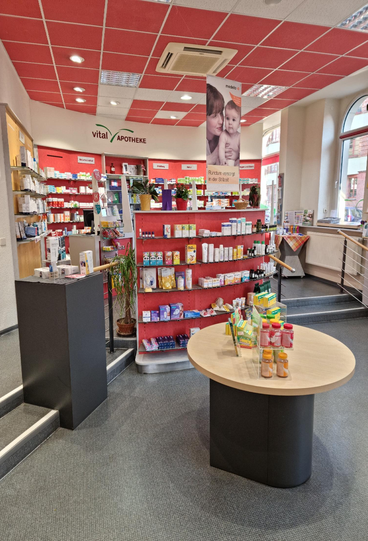 Innenraum der Vital-Apotheke