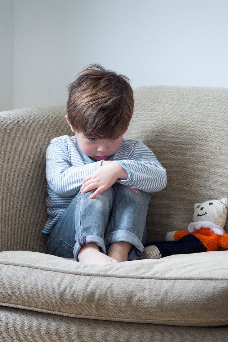 Kind mit Depressionen 